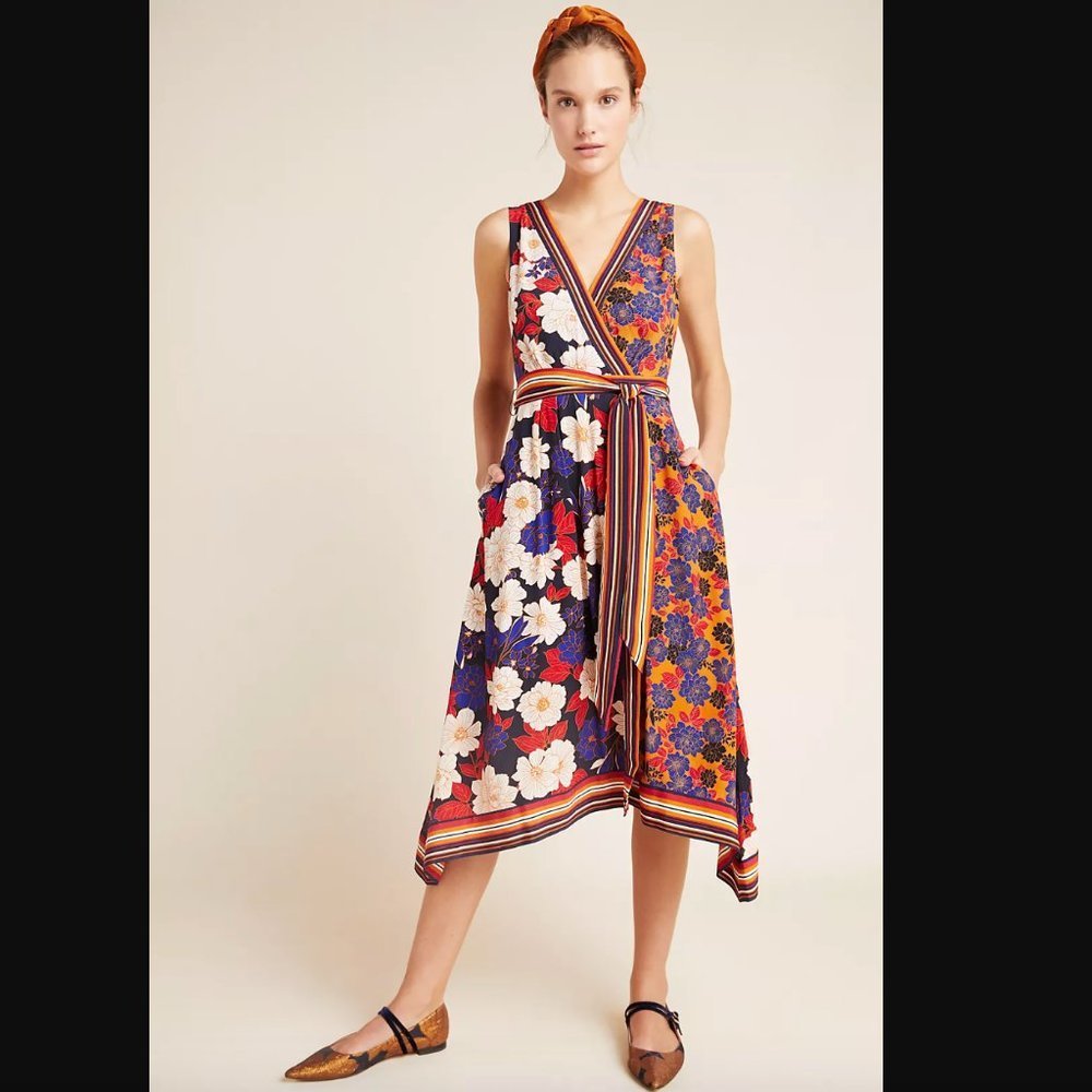 Maeve Cassandra Midi Dress NWT Size 0